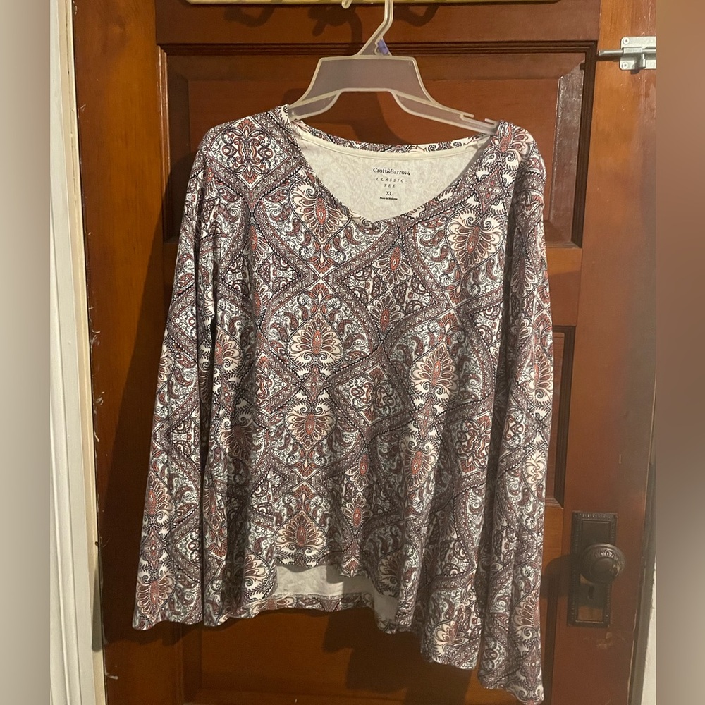 Women’s Croft and Barrow Paisley Shirt